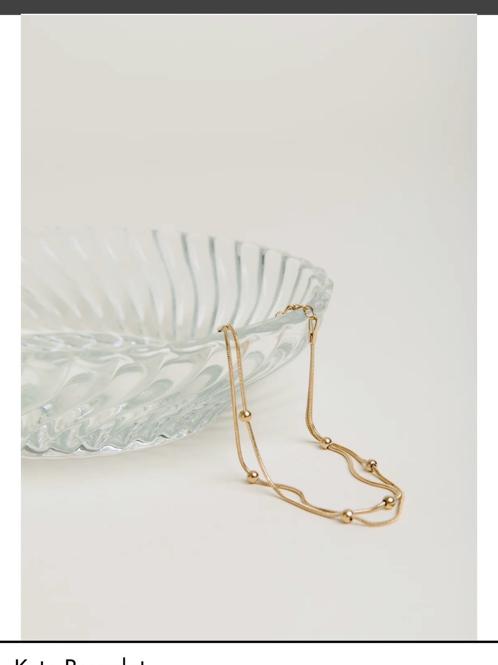 NWT Welded by Vincent Kate Bracelet Gold Layered Bead Chain